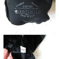 Vintage Black Gloves Sz 6+  Velvet Elegant Hollywood Glamour Dance Wedding Evening Cocktail Steampunk Cosplay Free Ship US  WhenRosesBloom