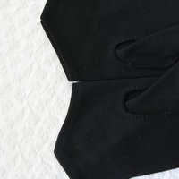 Vintage Gloves Black Size 7 Retro Mid Century Tea Dance Wedding Downton Miss Fisher Steampunk Cosplay Gloves Free Ship  US When Roses Bloom