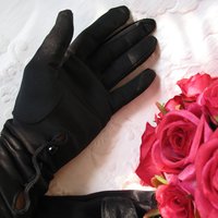 Vintage Gloves Black Long Opera Debutante Presentation Formal Gloves Mid Centuty Retro Hollywood Lady Mary Steampunk Cosplay WhenRosesBloom