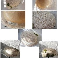 Vintage White Straw Hat with Rose Tailored Elegant Wedding Tea Mid Century Coplay Anna Daisy Mrs Patmore Downton Abbey Style  WhenRosesBloom