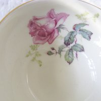 Vintage Tea Cup Turquoise Blue  Rose Footed Melrose German US Zone  Downton Elegant Shabby Chic Mid Century Tea Party Gift  WhenRosesBloom
