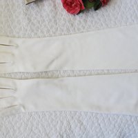 Vintage White Gloves Matinee Wedding Tea Retro Mid Century Bride Downton Titanic Jane Austen Cosplay  Free Ship  US When Roses Bloom