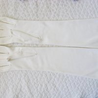 Vintage White Gloves Matinee Wedding Tea Retro Mid Century Bride Downton Titanic Jane Austen Cosplay  Free Ship  US When Roses Bloom