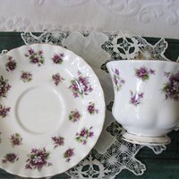 Royal Albert Sweet Violets Vintage Tea Cup English Bone China Retro Tea Time Gift Dainty Mid Century Style Shabby Chic WhenRosesBloom