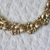 Rhinestone Necklace Vintage Wedding Aurora Borealis Statement Necklace Retro 50s 60s Hollywood Party Style Elegant  WhenRosesBloom