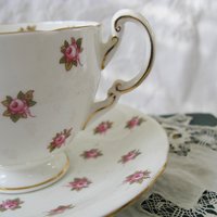Vintage Tea Cup Ansley Pink Rosebud Hathaway English Bone china Tea Cup  Downton Shabby Chic Mid Century Tea Party Gift  WhenRosesBloom
