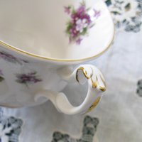 Royal Albert Sweet Violets Vintage Tea Cup English Bone China Retro Tea Time Gift Dainty Mid Century Style Shabby Chic WhenRosesBloom