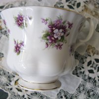 Royal Albert Sweet Violets Vintage Tea Cup English Bone China Retro Tea Time Gift Dainty Mid Century Style Shabby Chic WhenRosesBloom