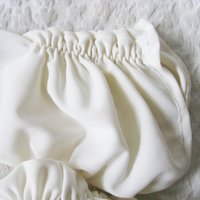Vintage Stetson Long White Gloves gathered wrist Size 6 1/2 6.5 Tea Party Dance Mid Century Audrey Hepburn Style Free ship US WhenRosesBloom