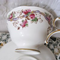 Vintage English Tea Cup Pink Roses Melba Bone China Floral Tea Mid Century Retro English Tea Gift  Shabby Chic Romantic Tea WhenRosesBloom
