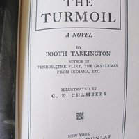 Blue Book  Booth Tarkington The Turmoil Vintage Romance Social commentary  Literary Gift  Shabby Chic Framhouse Cottage Style WhenRosesBloom