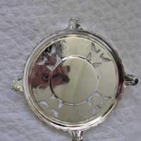 Silver Tea Trivet Hot Plate Vintage Tea Party Wedding Birthday Entertaining Tea Gift Silver Rococo Elegant Shabby Chic   WhenRosesBloom