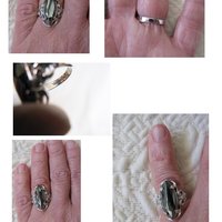 Vintage Statement Ring Black Silver Retro Classic Edwardian Elegant Costume Jewelry Black STER. Mourning Goth Cosplay Style WhenRosesBloom