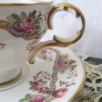 Vintage English Tea Cup Pink Roses Melba Bone China Floral Tea Mid Century Retro English Tea Gift  Shabby Chic Romantic Tea WhenRosesBloom