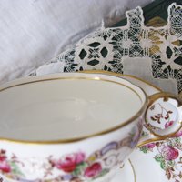 Vintage English Tea Cup Pink Roses Melba Bone China Floral Tea Mid Century Retro English Tea Gift  Shabby Chic Romantic Tea WhenRosesBloom