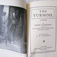 Blue Book  Booth Tarkington The Turmoil Vintage Romance Social commentary  Literary Gift  Shabby Chic Framhouse Cottage Style WhenRosesBloom