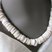 Vintage Puka Shell Choker Statement Necklace Ethnic Boho Minimalist Casual Retro Hawaiian VSCO   Free Spirit Hippie 60s 70s  WhenRosesBloom