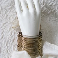 Vintage Gold Bracelet Multi Wire Design Casual Retro 70s-80s Boho Gypsy Hipster Minimalist Modern yet  Retro Jewelry Gift  WhenRosesBloom