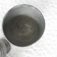 Vintage Pewter Egg Cups Rare Hard to Find Shabby Chic Cottage Farmhouse Romantic Retro Mid Century Urban Minimalist  Style WhenRosesBloom