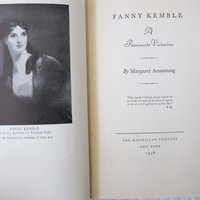 Vintage Red Book biography Fanny Kemble 1st Edition Margaret Armstrong Southern Slavery Plantation life Decorative Library WhenRosesBloom