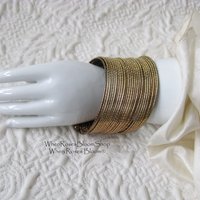 Vintage Gold Bracelet Multi Wire Design Casual Retro 70s-80s Boho Gypsy Hipster Minimalist Modern yet  Retro Jewelry Gift  WhenRosesBloom