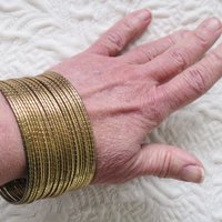 Vintage Gold Bracelet Multi Wire Design Casual Retro 70s-80s Boho Gypsy Hipster Minimalist Modern yet  Retro Jewelry Gift  WhenRosesBloom