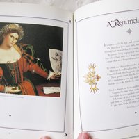 Vintage Book Renaissance Poetry Paintings Romantic Love Come Live with Me and Be My Love 1st Ed  Decorative Library Decor   WhenRosesBloom