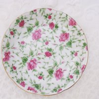Vintage Rose Chintz Tea Cup Made Japan Mid Century Retro Elegant Tea Gift Victoria Downtown Tea Cottage Shabby Chic WhenRosesBloom