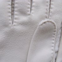 Gloves Beige Fabric short Vegan Retro Vintage Tea Party Elegant Cosplay Downton Miss Fisher Mid Century Style Free Ship US When Roses Bloom
