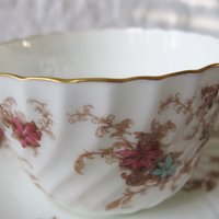 Vintage Tea Cup English Minton Floral Gold Downton Tea Time Gift Cottage Shabby Chic Mid Century Tea Style  WhenRosesBloom