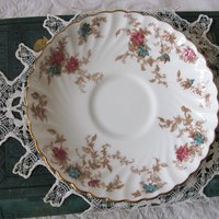 Vintage Tea Cup English Minton Floral Gold Downton Tea Time Gift Cottage Shabby Chic Mid Century Tea Style  WhenRosesBloom