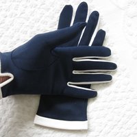 Vintage Gloves Blue White Sz 7 NOS Retro Mid Century Dance Tea Party 60s  Audrey Hepburn Miss Fisher Cosplay Free Ship  US When Roses Bloom