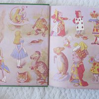 Book Alice in Wonderland 125th Anniversary Vintage Retro Library Decorative Graphic Art Cover Juvenile Child Fiction Fantasy WhenRosesBloom