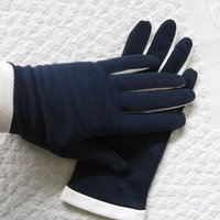 Vintage Gloves Blue White Sz 7 NOS Retro Mid Century Dance Tea Party 60s  Audrey Hepburn Miss Fisher Cosplay Free Ship  US When Roses Bloom