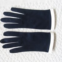 Vintage Gloves Blue White Sz 7 NOS Retro Mid Century Dance Tea Party 60s  Audrey Hepburn Miss Fisher Cosplay Free Ship  US When Roses Bloom