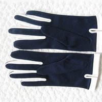 Vintage Gloves Blue White Sz 7 NOS Retro Mid Century Dance Tea Party 60s  Audrey Hepburn Miss Fisher Cosplay Free Ship  US When Roses Bloom