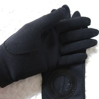Vintage Black Gloves Sz 6 6.5 Driving Gloves Mid Century Retro 60's Audrey Hepburn Hollywood Glamour Steampunk  Free Ship US WhenRosesBloom