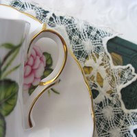 Vintage Tea Cup Shakespeare  Rose English Bone China Tea Gift Dainty Elegant Shabby Chic Retro Mid Century Classic British WhenRosesBloom