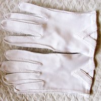 Gloves White Short Retro Vintage Tea Party Elegant Cosplay Downton Miss Fisher Mid Century Style Free Ship US When Roses Bloom