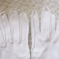 Gloves White Short Retro Vintage Tea Party Elegant Cosplay Downton Miss Fisher Mid Century Style Free Ship US When Roses Bloom