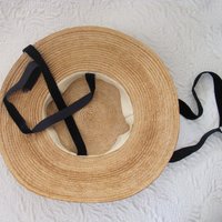 Straw Hat with flowers Vintage Classic Romantic Elegance Retro  Artsy Style Garden Wedding Tea Party Cosplay  WhenRosesBloom