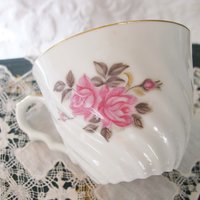 Lefton Teacup Pink Roses Vintage Mid Century Retro Tea Gift Downton Abbey Shabby Chic Classic Tea WhenRosesBloom