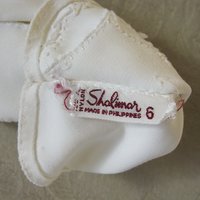 White Gloves Short Sz 6 Embroidered Vintage Retro Mid Century 40s 50s Tea Dance Wedding Downton Cosplay Gloves Free Ship US  WhenRosesBloom
