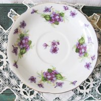 Vintage Lefton  Footed Tea Cup Violets Japan Mid Century Retro Tea Time Birthday Gift Cottage Farmhouse Shabby Chic Style WhenRosesBloom