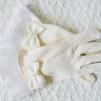 White Gloves Girl Vintage Child Classic Tea Party 1st Communion Flower Girl Wedding Bride Bridesmaid Retro Style Free Ship US WhenRosesBloom