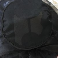 Vintage Hat Black Classic Cocktail New Look Retro Elegance Derby Hat Victorian Steampunk Cosplay Mid Century Audrey Hepburn WhenRosesBloom