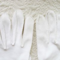Gloves White Short Retro Vintage Tea Party Elegant Cosplay Downton Miss Fisher Mid Century Style Free Ship US When Roses Bloom