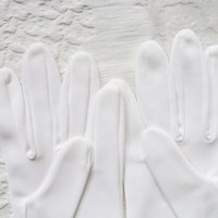 Vintage White Gloves Matinee NOS new Wedding Tea Retro Mid Century Bride Downton Titanic Jane Austen Cosplay  Free Ship  US When Roses Bloom