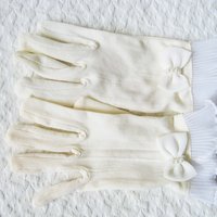 White Gloves Girl Vintage Child Classic Tea Party 1st Communion Flower Girl Wedding Bride Bridesmaid Retro Style Free Ship US WhenRosesBloom