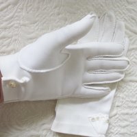 Gloves White Short Retro Vintage Tea Party Elegant Cosplay Downton Miss Fisher Mid Century Style Free Ship US When Roses Bloom